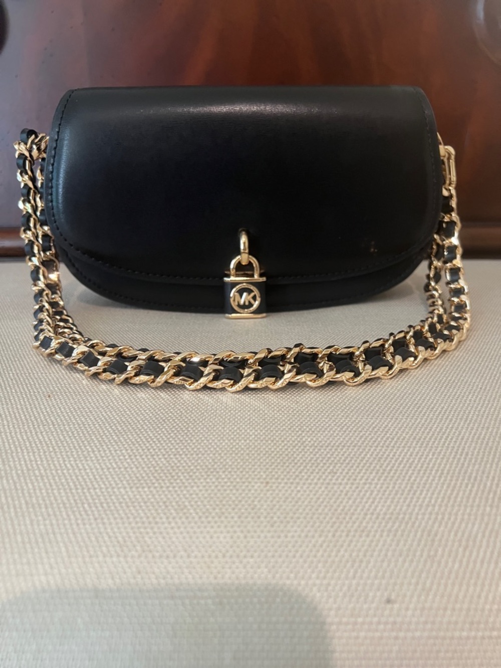 Michael Kors Mila Small Chain Sling Messenger